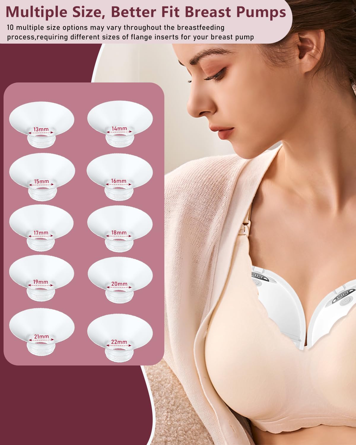 4 adet flanş parçası 18 mm Momcozy M9/M6/M5/S12 Pro/V1/V2, Nuliie